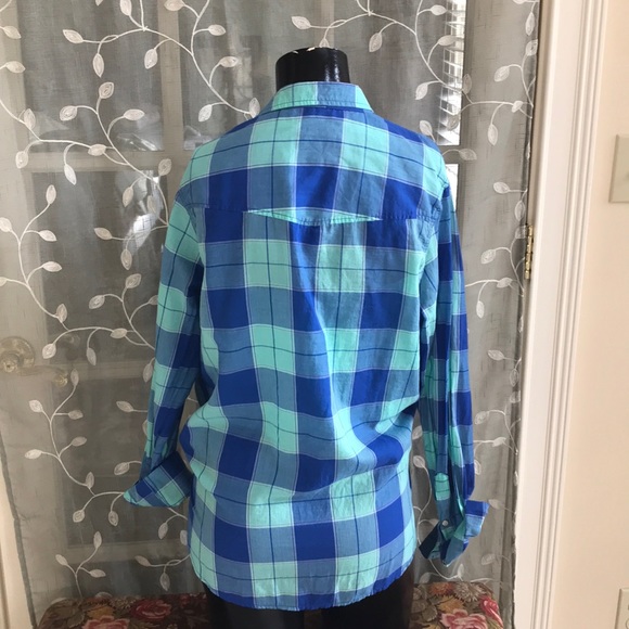 Cotton flannel shirt with bandeau top - Picture 4 of 5